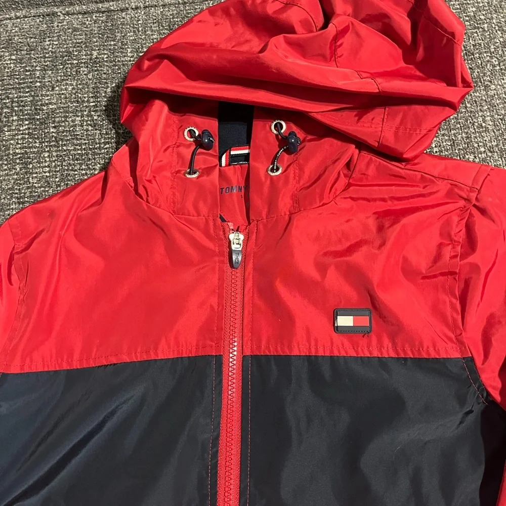 Tommy Hilfiger Red and Navy Windbreaker